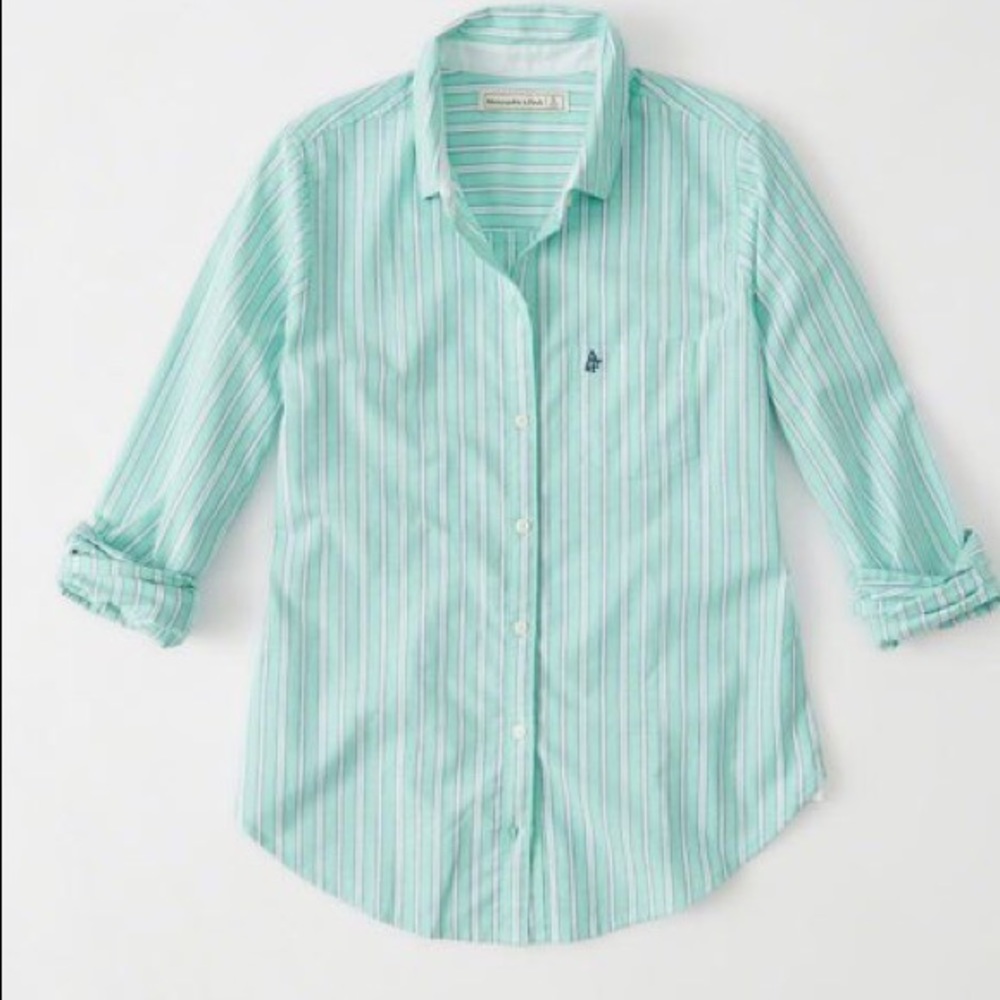 NWOT Small Abercrombie & Fitch Oxford Top